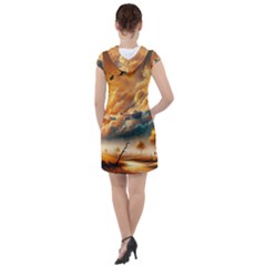 Drawstring Hooded Dress 