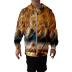 Nature Storm Painting Kids  Hooded Windbreaker