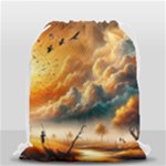 Nature Storm Painting Drawstring Bag (Small)