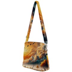 Zipper Messenger Bag 