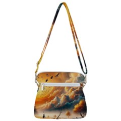 Zipper Messenger Bag 