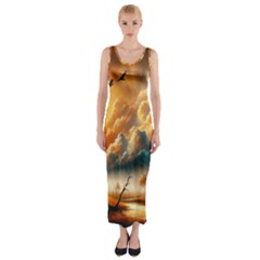 Fitted Maxi Dress 