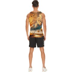 Men s Wide Collar Tank Top 