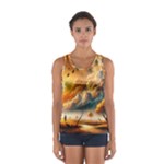 Nature Storm Painting Sport Tank Top 