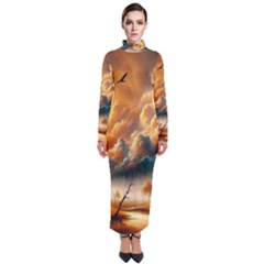 Turtleneck Maxi Dress 