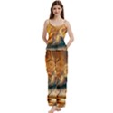 Spaghetti Top Long Pants Satin Pajamas Set 