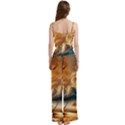 Spaghetti Top Long Pants Satin Pajamas Set 