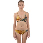 Nature Storm Painting Wrap Around Bikini Set