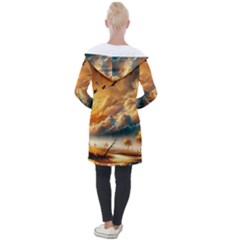 Longline Hooded Cardigan 