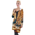 Nature Storm Painting Hooded Pocket Cardigan