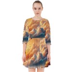 Nature Storm Painting Smock Dress