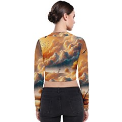 Long Sleeve Zip Up Bomber Jacket 