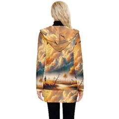 Button Up Hooded Coat  