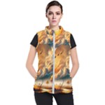 Nature Storm Painting Women s Puffer Vest
