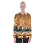 Nature Storm Painting Womens Long Sleeve Shirt