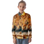 Nature Storm Painting Kids  Long Sleeve Shirt