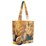 Nature Storm Painting Everyday Shoulder Bag with Pouch Bag
