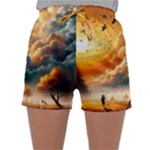 Nature Storm Painting Sleepwear Shorts