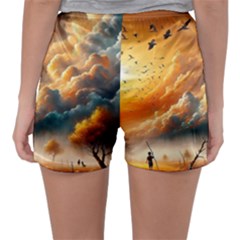 Women s Satin Sleepwear Shorts 