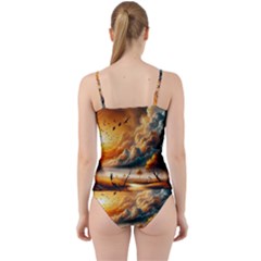 Cut Out Top Tankini Set 