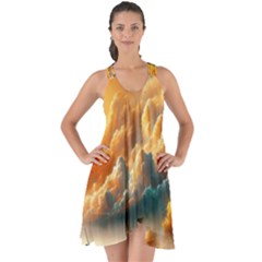 Show Some Back Chiffon Dress 