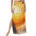 Nature Storm Painting Maxi Chiffon Tie-Up Sarong