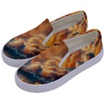 Nature Storm Painting Kids  Canvas Slip Ons