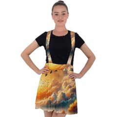 Velvet Suspender Skater Skirt 