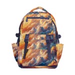 Nature Storm Painting Carry-on Double Buckle Travel Backpack