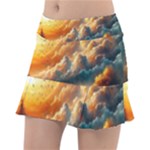 Nature Storm Painting Classic Tennis Skirt