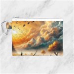 Nature Storm Painting Canvas Cosmetic Bag (Medium)