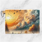 Nature Storm Painting Canvas Cosmetic Bag (XL)