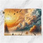 Nature Storm Painting Canvas Cosmetic Bag (XXL)