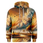 Nature Storm Painting Men s Overhead Hoodie