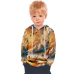 Nature Storm Painting Kids  Overhead Hoodie