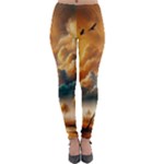 Nature Storm Painting Lightweight Velour Leggings