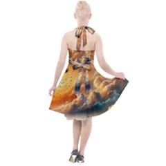 Halter Party Swing Dress  