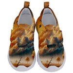 Nature Storm Painting Kids  Velcro No Lace Shoes