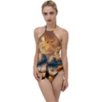Nature Storm Painting Go with the Flow One Piece Swimsuit