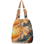 Nature Storm Painting Center Zip Backpack