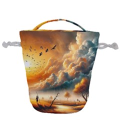 Drawstring Bucket Bag 