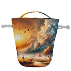 Drawstring Bucket Bag 