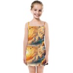 Nature Storm Painting Kids  Summer Sun Dress