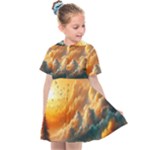 Nature Storm Painting Kids  Sailor Dress