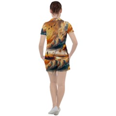 Women s Mesh T-Shirt and Shorts Set 