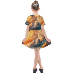 Kids  Short Sleeve Shirt Dress 