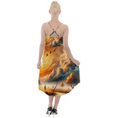High-Low Halter Chiffon Dress  