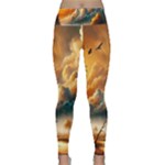 Nature Storm Painting Lightweight Velour Classic Yoga Leggings