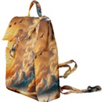 Nature Storm Painting Buckle Everyday Backpack