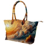 Nature Storm Painting Canvas Shoulder Bag